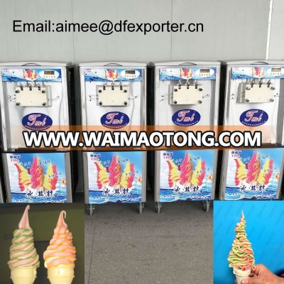 Hot sale TML CE 3 flavors rainbow soft ice cream machine from shenyang ice cream machinery