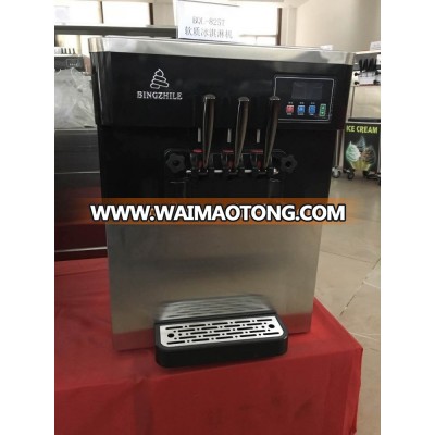 table top three favour Soft ice cream machinery machine 20-30 L/Hour